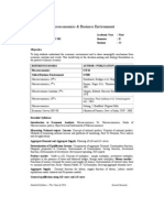 Macroeconomics & Business Environment: Objective