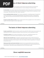 B) Direct Response Cheatsheet