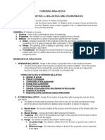 Forensic Ballistics Chapter 1: Ballistics and Its Branches