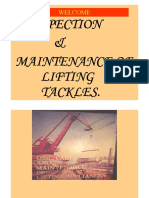 Inspection of Lifting Tackles