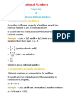 Class - 8 Worksheet On Properties of Addition of Rational No.