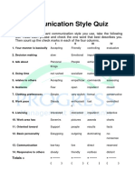 Communication Style Quiz: Totals