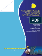 Photovoltaic Module Power Rating Per IEC 61853-1 Standard:: Solar America Board For Codes and Standards