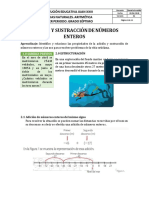 Adición y Sustracción de Números Enteros