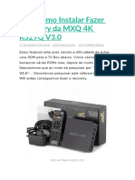 Dica Como Instalar Fazer Recovery Da MXQ 4K R329Q V3