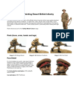 Colour Guide For Painting Desert British Infantry