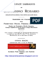 Presbitero Miguel Ferreira de Almeida - Os Quinze Sabados Do Ssmo Rosario PDF