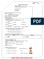 The Second Term Test 01