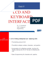 LCD and Keyboard Interfacing: Unit V