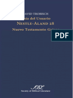 TROBISCH, David (2013) - Guía Del Usuario Nestle-Aland 28. Nuevo Testamento Griego. Society of Biblical Literature PDF