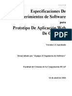 Especificaciones de Requerimientos de Software