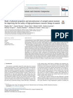 Study of Physical Properties and Microstructure of Aerogel-Cement Mortars