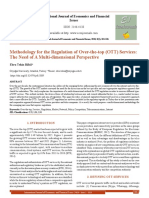 Methodology For The Regulation of Over-The-Top (OTT) Services: The Need of A Multi-Dimensional Perspective