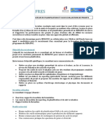 Appel A Candidature Consultant Planification Suivi-Eval Final