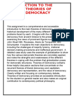 Introduction To The Theories of Democracy