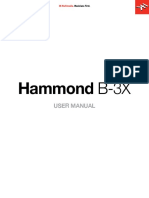 Hammond B-3X User Manual