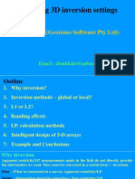 Tweaking 3D Inversion Settings: M.H.Loke (Geotomo Software Pty LTD)