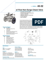 Rate of Flow Non-Surge Check Valve: Model