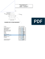 Design of Banded Drystone Gravity Wall (H 2M) Designed by Approved by