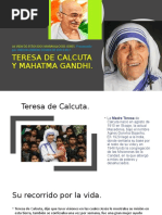 Teresa de Calcuta y Mahatma Gandhi