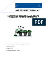 Normativa Ecuatoriana Envases y El Medio Ambiente