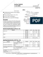 Gaas Ic SPDT Reflective Switch Positive Control Dc-2.5 GHZ: Features Sot-6