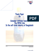 Consumer Attitude Towards The Pepsi Cola in The Soft Drink Industry of Bangladesh