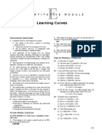 Learning Curves: Quantitative Module