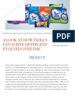 Development of Surf Excel's 4Ps in Marketing Place A B2C or Marketing Management Report by Aditya Khandelwal