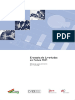 Encuesta Juventudes en Bolivia - 2003 PDF