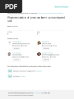 Phytoextration of Bromine From Contaminated Soil: March 2016