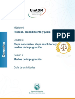 Módulo 6: Proceso, Procedimiento y Juicio