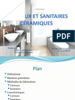 Carreaux Et Sanitaires Céramiques: Réalisé Par: Raiss El Fenni Med RAHMOUNI Abdellah Encadré Par: Pr. K. Lahlou