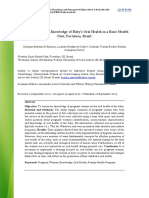 Pregnant Women's Knowledge of Baby's Oral Health in A Basic Health Unit, Fortaleza, Brazil