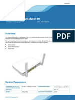 EG8143A5 Datasheet 01: Intelligent Routing-Type ONT Date: 2019-08-01