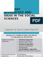 DISS - Lesson 5 - Dominant Approaches and Ideas in Social Sciences