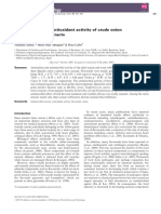 Original Article Antimicrobial and Antioxidant Activity of Crude Onion (Allium Cepa, L.) Extracts