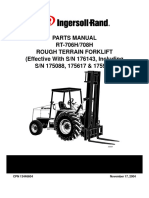 C INGERSOLL RAND ROUGH TERRAIN FORKLIFT PARTS MANUAL