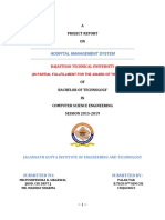 A Project Report ON: Hospital Management System