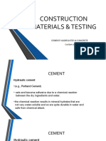 Construction Materials & Testing: Cement Aggregates & Concrete