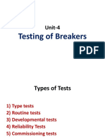 Testing of Breakers: Unit-4