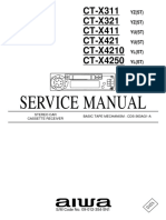 Aiwa CT-X4210 Service Manual, Repair Schematics, Online Download PDF