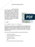 Application Procedure For Field Joint Welding For Pipelines - ITP