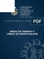 Áreas de Trabajo y Líneas de Investigación de La UNAN-Managua