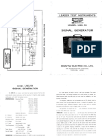 Leader Test Instruments: Signal Genera Tor