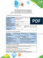 Guía de Actividades y Rúbrica de Evaluación - Fase 1 - Aclarar Térninos y Conceptos Del Curso