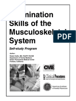 Examination Skills of The Musculoskeletal System