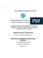 Escuela Superior Politécnica Del Litoral: Examen de Grado (Complexivo)