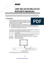 Operator'S Manual: Monitor Unit Mu-201Ce/Mu-231Ce