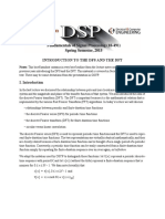 Introduction To The Dfs and The DFT